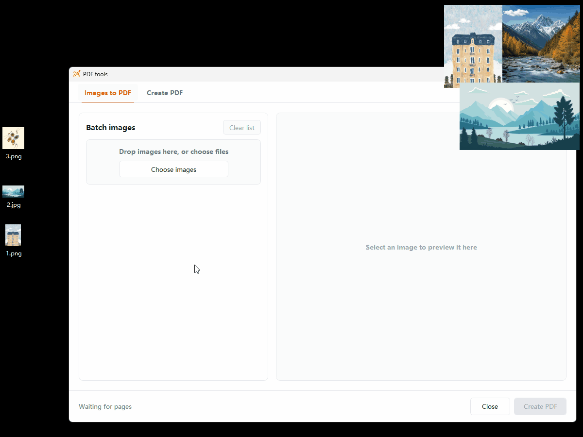 PhotoAny PDF conversion and generation demo